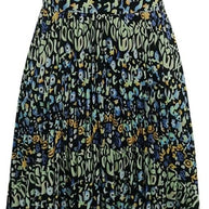 WW | Boho Drucken Patchwork Halter Plissierte Kleider