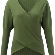 W&W Gekreuzter Pullover