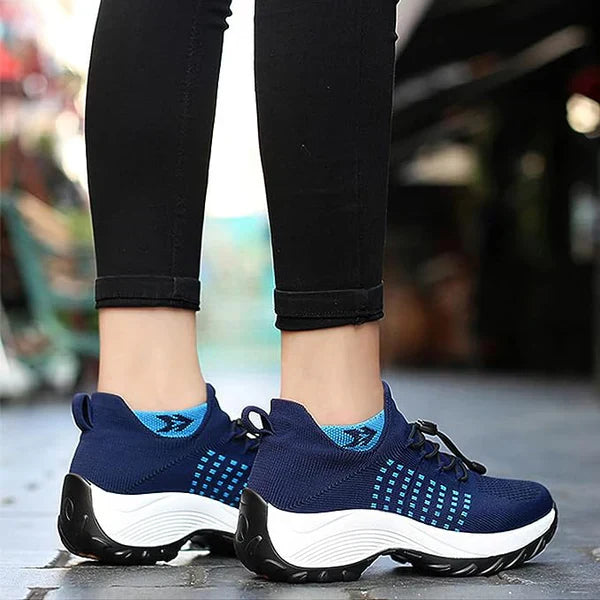 WW | Orthopädische Schuhe - Sofortige Schmerztherapie bei Plantarfasziitis - Dehnbares gestricktes T-Stoff