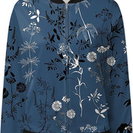 WW | Bomberjacke mit Blumenmuster für Damen