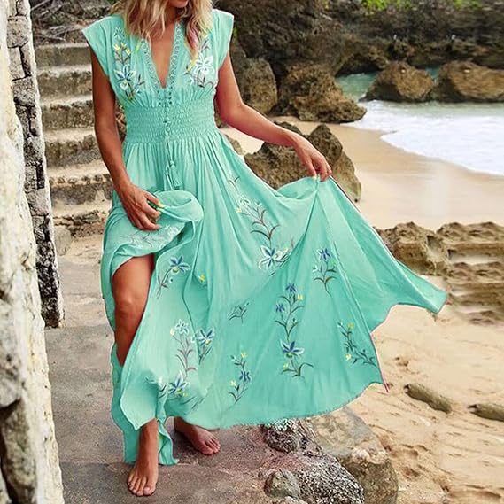 W&W Mode | Boho Kleid Mit Stickereien Für Einen Traumhaften Sommerlook