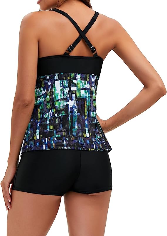 WW | Geo Chic Tankini Set