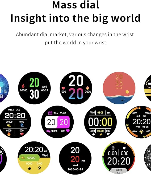 WW | Wasserdichte Unisex Smartwatch Mit Fitness Tracker Und Herzfrequenzmesser