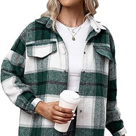 Kariertes Hemd mit Knopfleiste