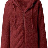 mit Kapuze und Reißverschluss, Fleeceweste