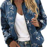 WW | Bomberjacke mit Blumenmuster für Damen