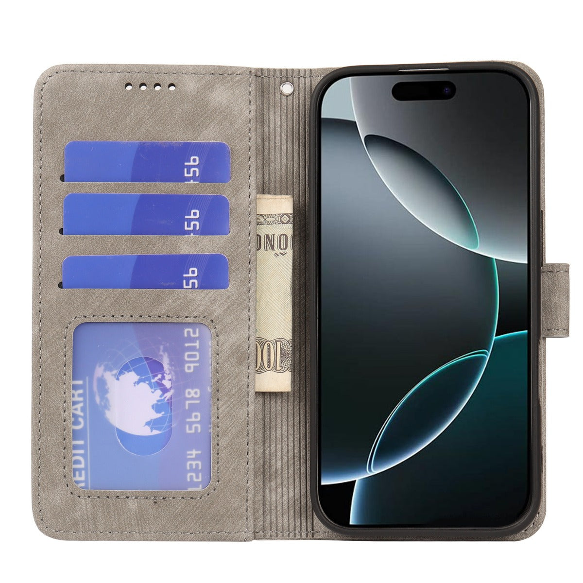 W&W | Apple kleine runde Schnalle Flip Handyhülle