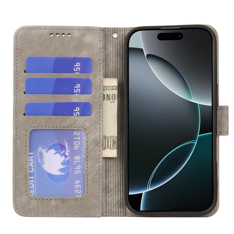 W&W | Apple kleine runde Schnalle Flip Handyhülle