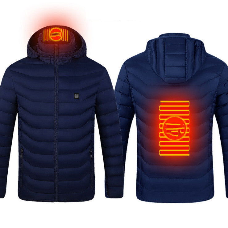 WW | Elegante USB-heizbare Jacke für Herren, thermisch Winter
