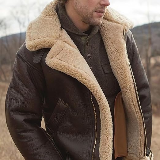 W&W Mode | Herren-Kunstlederjacke