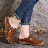 WW | Damen Clogs Aus Leder Weite Passform Leicht