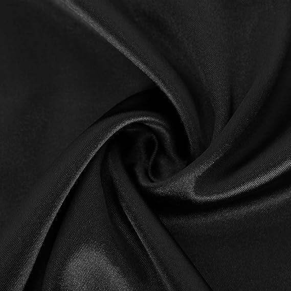 Damen Satin T-Shirt mit elegantem Wasserfall-Ausschnitt und schlichten Details WW