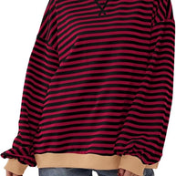 WW | Gemütlicher Oversized Gestreifter Pullover