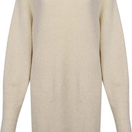 Warmova - Rollkragen-Strickkleid in breiter Passform