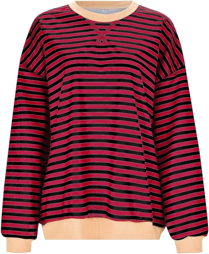 WW | Gemütlicher Oversized Gestreifter Pullover