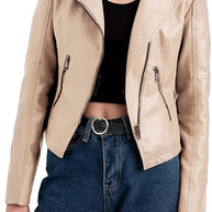Marie™ - Stylische Lederjacke