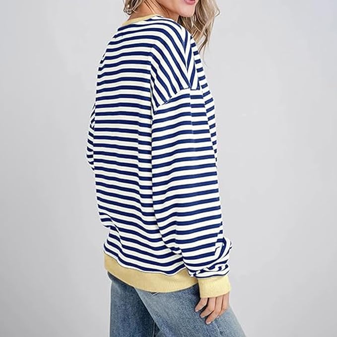 WW | Gemütlicher Oversized Gestreifter Pullover