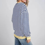 WW | Gemütlicher Oversized Gestreifter Pullover