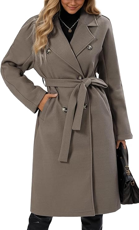 WW | Klassischer Damen Trenchcoat Mit Doppelknopfverschluss