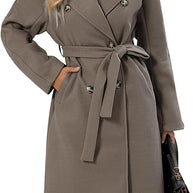 WW | Klassischer Damen Trenchcoat Mit Doppelknopfverschluss