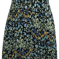 WW | Boho Drucken Patchwork Halter Plissierte Kleider