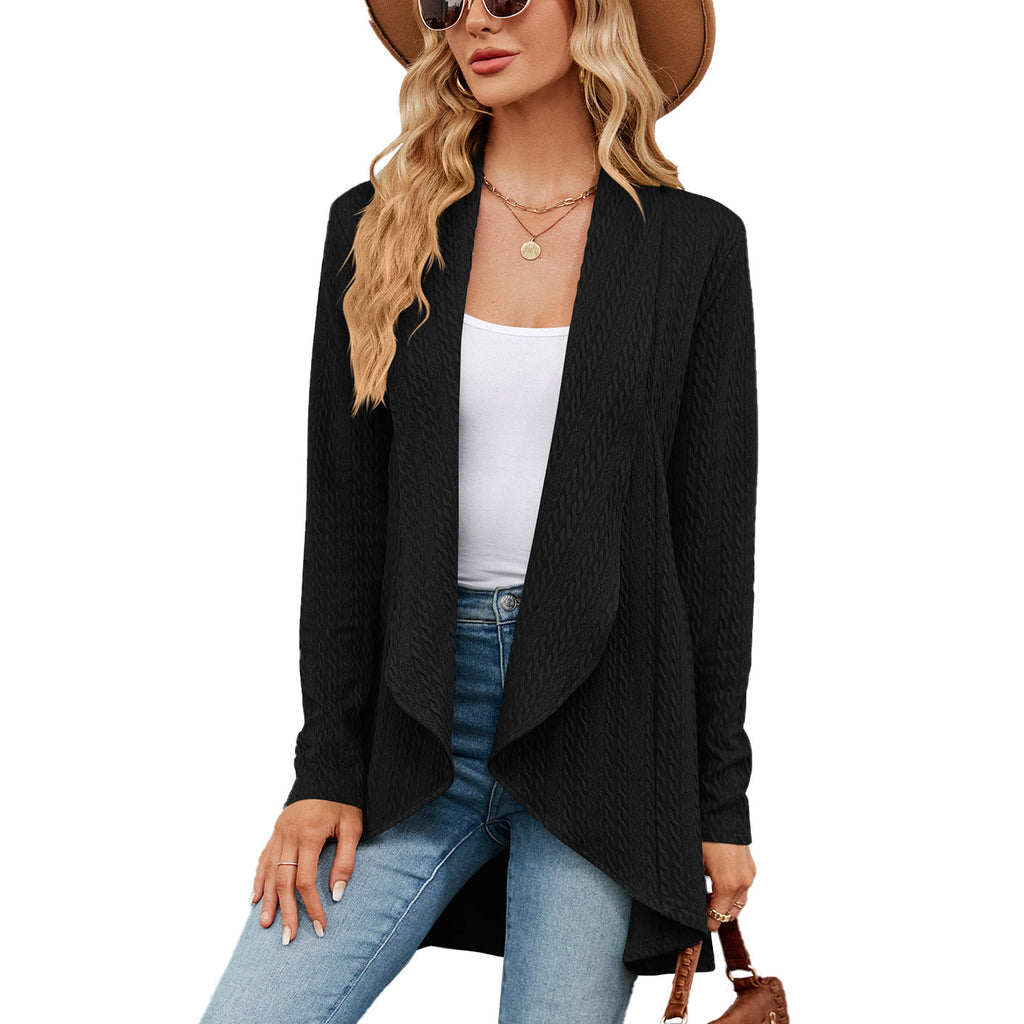 WW | Langärmelige Jacke für Damen In Uni-Farbe