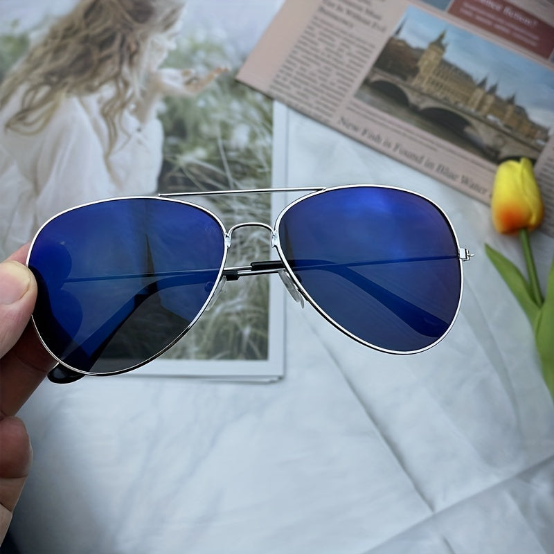 WW | Klassische Aviator-Sonnenbrille mit Goldenem Rahmen für Damen