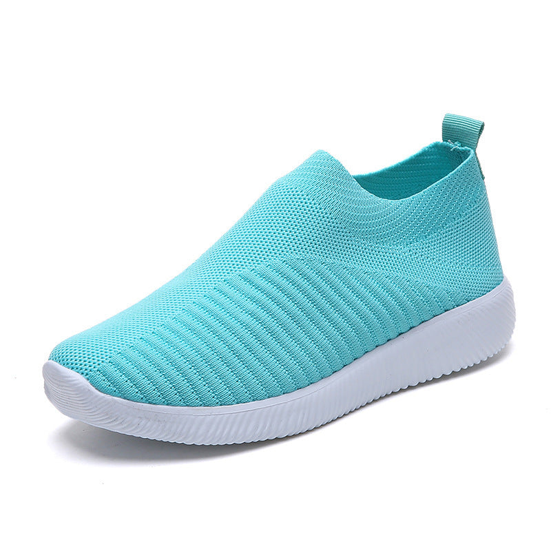 WW | Plus Size Fly Knit Socken Schuhe Aus Elastischem Stoff