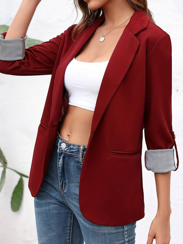 W&W Mode | Casual Blazer mit Offener Vorderseite für Damen | Stilvoll und Bequem