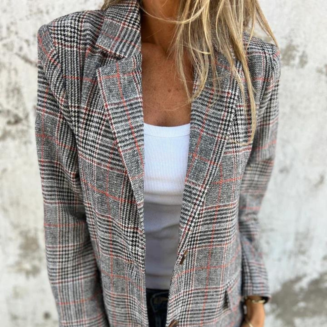 W&W Mode | Karierter Blazer Im Übergroße Look