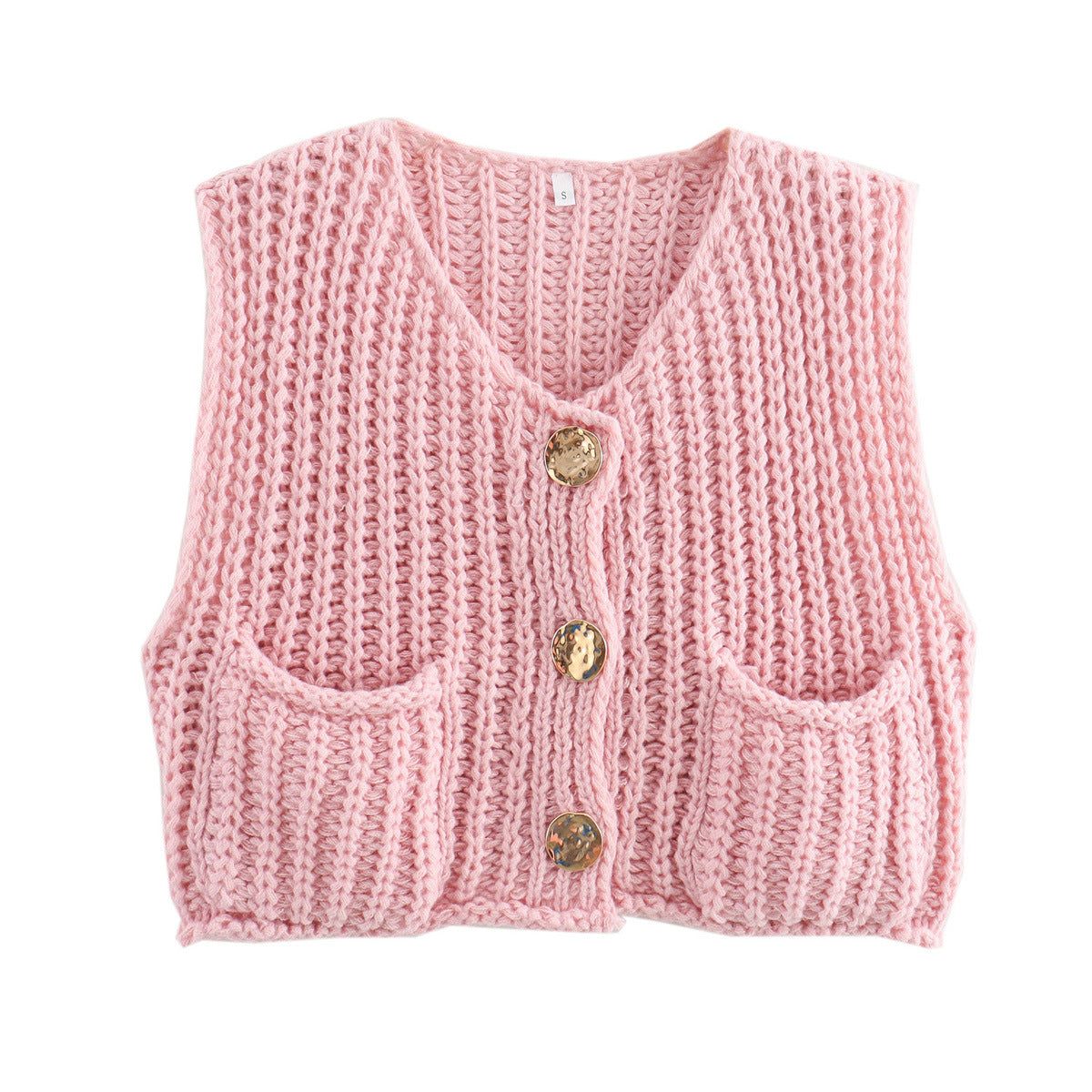 WW | Ärmellose Gestrickte Weste