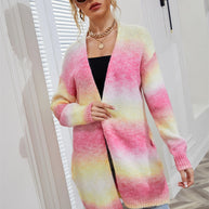 WW | Engel Flügel Vollgröße Gradient Offene Vorderseite Cardigan