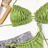 WW | Rüschentrill Halterneck Bikini Set