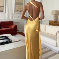 WW | Shoulder-Kleid Mit Schnürdetails Für Frauen