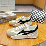 WW | Bequeme Vintage Sneakers in Braun Floriluxe