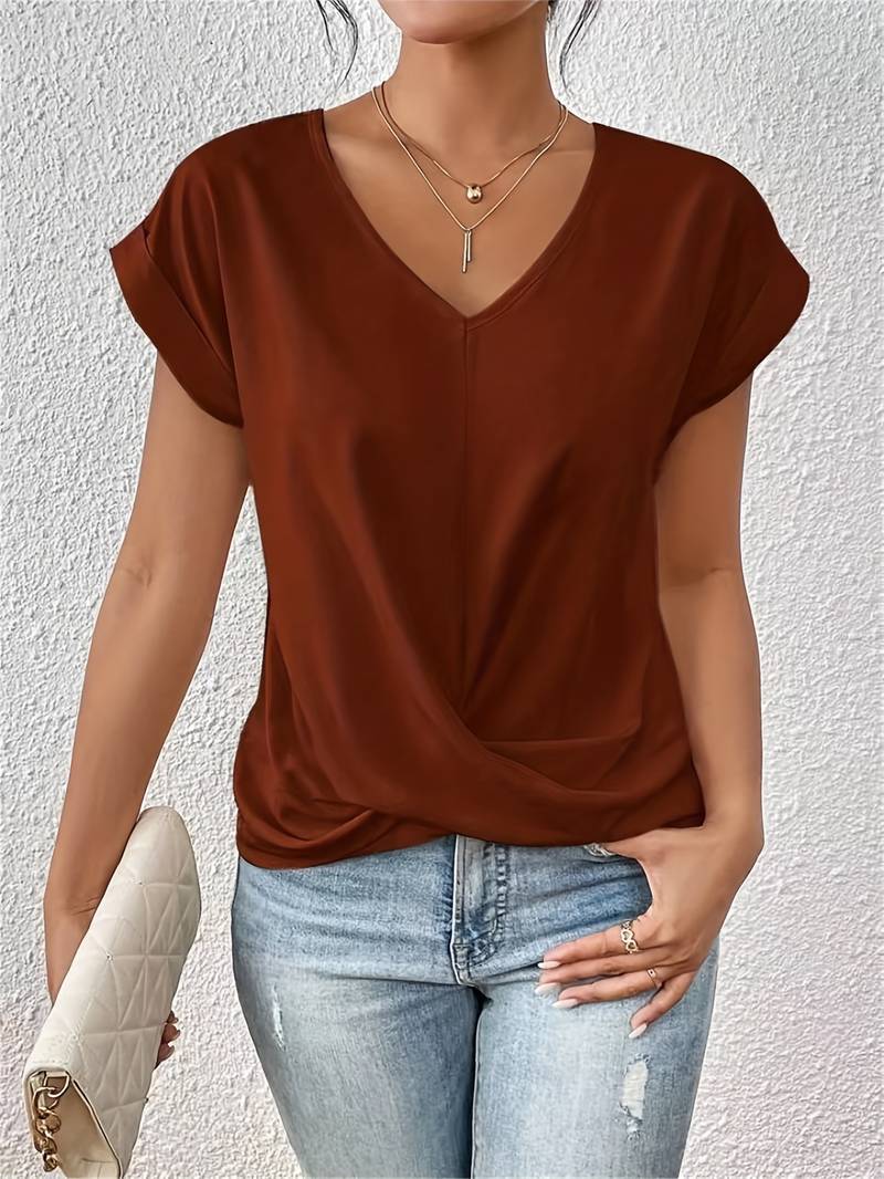 WW | Lässiges T-Shirt Mit Kurzen Ärmeln Für Die Damenwelt