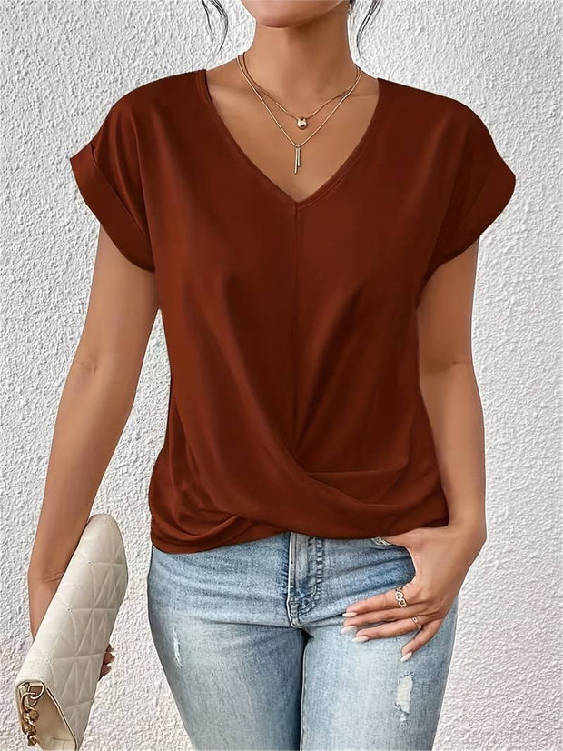 WW | Lässiges T-Shirt Mit Kurzen Ärmeln Für Die Damenwelt