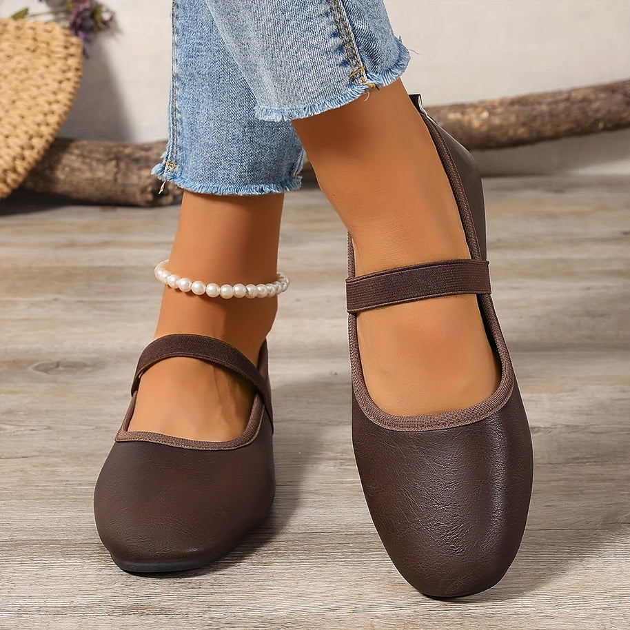 WW | Elegante Weiße Mary Jane Ballerinas