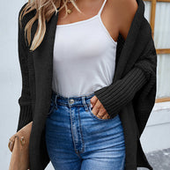 WW | Eleganter Herbst Strickcardigan mit Dolmanärmeln für Frauen