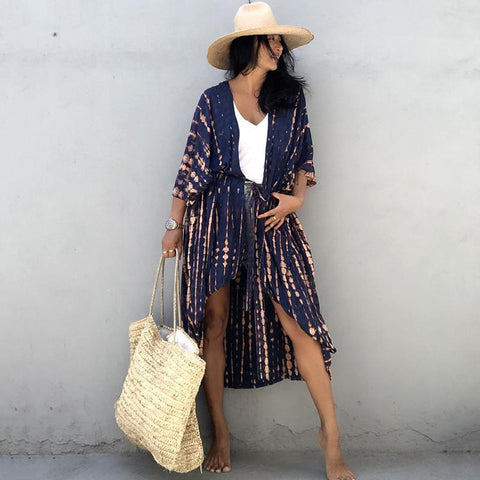 WW | Glamouröse Sonnenschutz Resort Strandkleid Cover Up