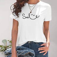 WW | Smile Rundhals Kurzarm T-Shirt