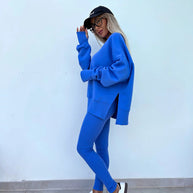 WW | Damenanzug Im Lockeren Stil Mit Langen Ärmeln – Winterset