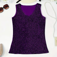 WW | Elegantes Ärmelloses Top mit Pailletten
