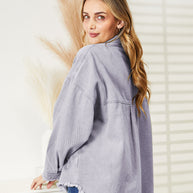 WW | Zerrissene Rohsaum-Denimjacke