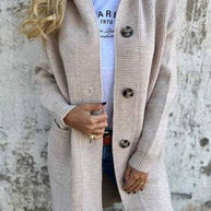 WW | Lässiger Herbst Strickcardigan mit Kapuze für Frauen
