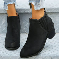WW | Vintage Stiefeletten Mit Klobigem Absatz