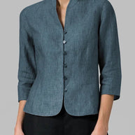WW | Stylische Bluse Mit Stehkragen Für Damen