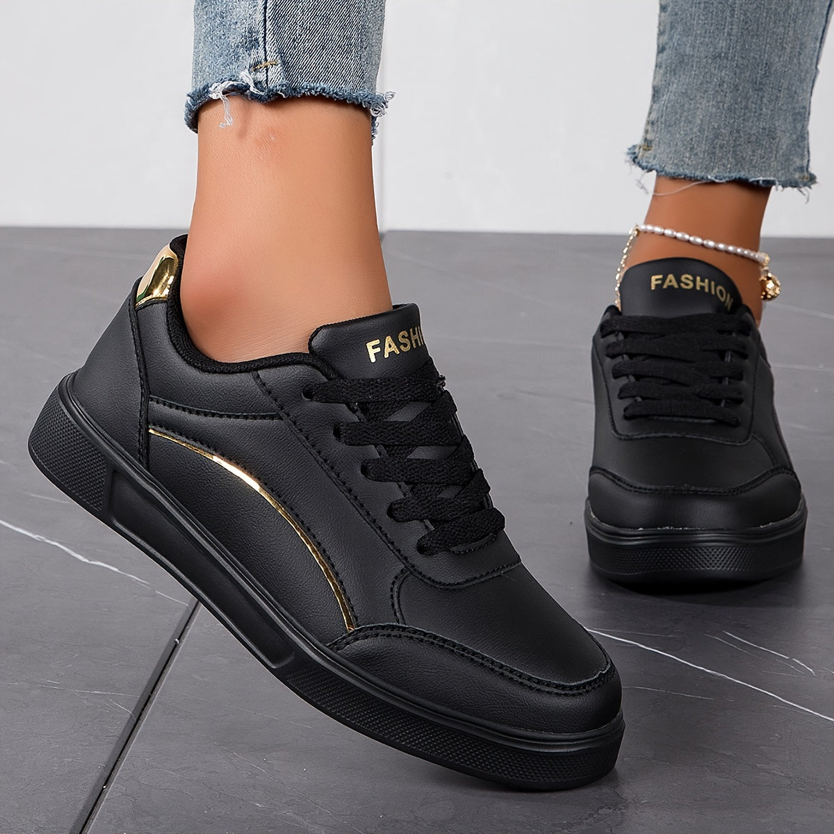 WW | Einfarbige Damensneaker Mit Weicher Sohle
