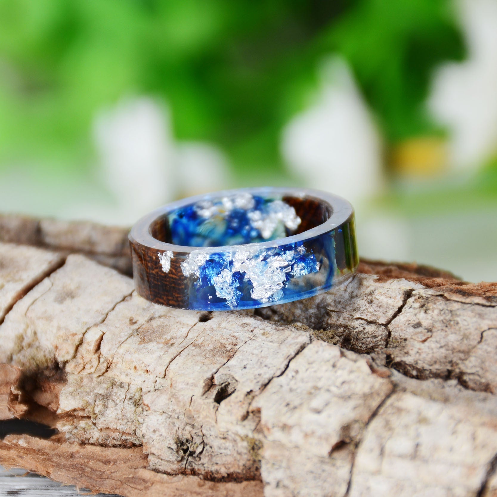 WW | Transparenter Holzharzring