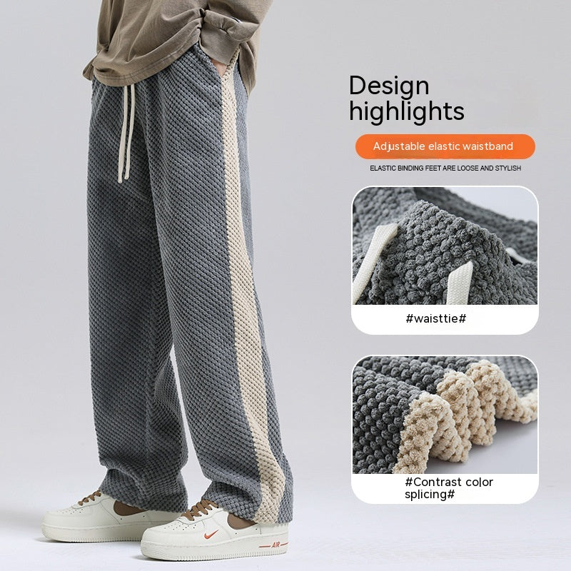 W&W Mode | Herrenmode-Hose Aus Dicker Baumwolle